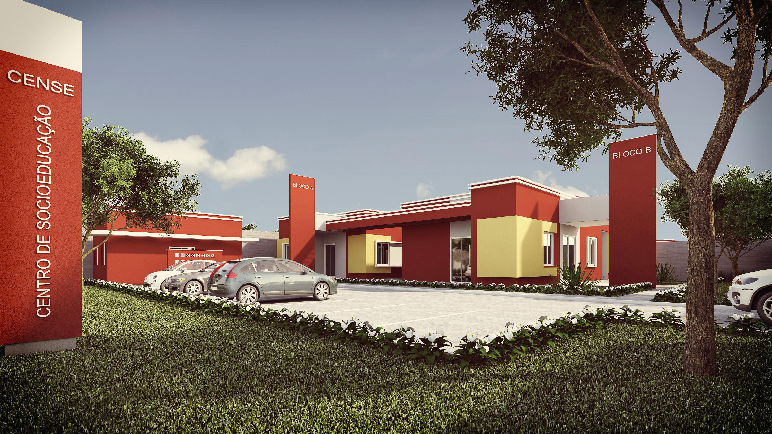 Projeto arquitetônico no novo Cense I de Cascavel.