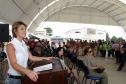 A secretária da Família e Desenvolvimento Social, Fernanda Richa, participou nesta sexta-feira (23) da inauguração do Centro da Juventude de Castro, na região Centro Oriental (?) do Estado. Este  é o décimo sexto Centro da Juventude entregue a população do Paraná este ano.Foto:Rogério Machado/SEDS