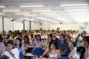 A última etapa do Seminário Capacitação de Combate ao Trabalho Infantil promovido pela Secretaria da Família e Desenvolvimento Social (Seds) iniciou nesta quarta-feira (05), em Curitiba. O evento que já foi realizado em Foz do Iguaçu e Londrina acontece até sexta-feira (07) e está abordando as recomendações do plano regional para prevenção e erradicação do trabalho infantil com municípios.Foto: Ricardo Marajó/SEDS