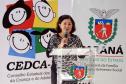 Na reunião plenária extraordinária realizada na quinta-feira (22) tomou posse a nova presidência o Conselho Estadual dos Direitos da Criança e do Adolescente (Cedca). A nova presidente é a Procuradora de Justiça Édina Maria Silva de Paula e a Delegada Marcia Tavares dos Santos assumiu a vice-presidência.Foto: Ricardo Marajó/SEDS