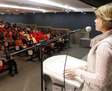 Secretária da Família e Desenvolvimento Social, Fernanda Richa, participa da aula inaugural do curso de capacitação nível intermediário do SIPIA CT Web.Foto - Rogério Machado/SEDS