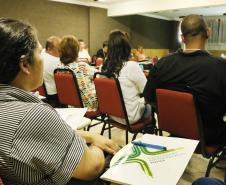 ?O que leva o adolescente a se envolver com a criminalidade??. Com esta frase a doutora em psicologia e estudos psicanalísticos, Ludmilla Feres Faria, iniciou a apresentação com o tema ?Adolescências?, realizada durante o quarto encontro do Circuito de Capacitação da Socioeducação, Foto: Ricardo Marajó/SEDS