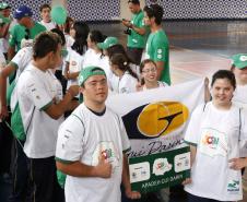 A secretária estadual da Família e Desenvolvimento Social, Letícia Raimundo, participou nesta segunda-feira (10), em Curitiba, da abertura dos Jogos da Integração e Inclusão (Join) Foto ? Ricardo Marajó/SEDS