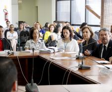 Conselho Estadual dos Direitos da Criança e do Adolescente do Parana CEDCA/PR. Posse dos novos Conselheiros representantes da Sociedade Civil Organizada - Gestao 2015-2017.Foto: Jefferson Oliveira / Seds