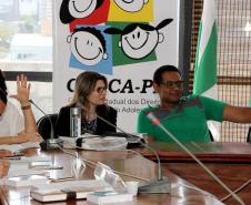 Conselho Estadual dos Direitos da Criança e do Adolescente do Parana CEDCA/PR. Posse dos novos Conselheiros representantes da Sociedade Civil Organizada - Gestao 2015-2017.Foto: Jefferson Oliveira / Seds