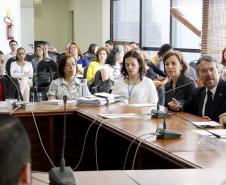 Conselho Estadual dos Direitos da Criança e do Adolescente do Parana CEDCA/PR. Posse dos novos Conselheiros representantes da Sociedade Civil Organizada - Gestao 2015-2017.Foto: Jefferson Oliveira / Seds