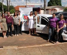Secretária da Família entrega carro para conselho tutelar de São Pedro do Paraná Foto: Rogério Machado/SEDS