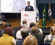 Secretária da Família e Desenvolvimento Social, Fernanda Richa, e o Governador Beto Richa, participam do 6º Encontro Estadual do programa Mãe Paranaense no Expo Unimed - Foto: Rogério Machado/SECS