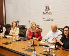 Secretária da Família e Desenvolvimento Social, Fernanda Richa, participa da reunião com Luciana Temer sobre Exploração e Abuso Sexual Infantil - Foto: Rogério Machado/SECS