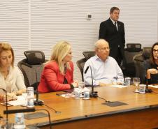 Secretária da Família e Desenvolvimento Social, Fernanda Richa, participa da reunião com Luciana Temer sobre Exploração e Abuso Sexual Infantil - Foto: Rogério Machado/SECS