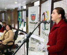 Secretária da Família e Desenvolvimento Social, Fernanda Richa, participou da posse dos novos conselheiros, indicados pela sociedade civil, do Conselho Estadual dos Direitos da Criança e do Adolescente (Cedca).Presidente em exercício láudia Foltran.Foto:Rogério Machado/SEDS