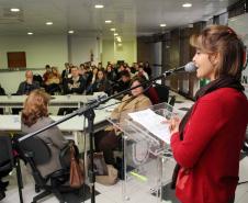 Secretária da Família e Desenvolvimento Social, Fernanda Richa, participou da posse dos novos conselheiros, indicados pela sociedade civil, do Conselho Estadual dos Direitos da Criança e do Adolescente (Cedca).Foto:Rogério Machado/SEDS