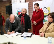 Secretária da Família e Desenvolvimento Social, Fernanda Richa, participou da posse dos novos conselheiros, indicados pela sociedade civil, do Conselho Estadual dos Direitos da Criança e do Adolescente (Cedca).Foto:Rogério Machado/SEDS