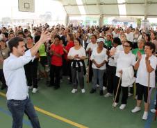 A secretária da Família e Desenvolvimento Social, Fernanda Richa, junto com o secretário municipal do Esporte, Lazer e Juventude, Marcello Richa.participou na manhã desta sexta-feira (06) da inauguração do Centro da Juventude Eucaliptos no bairro Alto Boqueirão, em Curitiba.Foto: Rogério Machado/SEDS