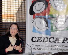 Na reunião plenária extraordinária realizada na quinta-feira (19) o Conselho Estadual dos Direitos da Criança e do Adolescente (Cedca) realizou a eleição de presidente e de vice-presidente para o ano biênio 2012-2013.Foto:Ricardo Marajó/SEDS
