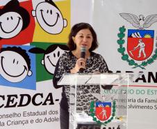 Na reunião plenária extraordinária realizada na quinta-feira (22) tomou posse a nova presidência o Conselho Estadual dos Direitos da Criança e do Adolescente (Cedca). A nova presidente é a Procuradora de Justiça Édina Maria Silva de Paula e a Delegada Marcia Tavares dos Santos assumiu a vice-presidência.Foto: Ricardo Marajó/SEDS