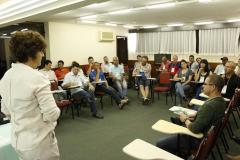 Servidores que atuam nos Centros de Socioeducação (Censes) e em Casas de Semiliberdade de Curitiba, Região Metropolitana e Ponta Grossa estão na capital participando do segundo curso do Circuito de Capacitação da Socioeducação.
Foto: Ricardo Marajó/SEDS