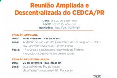 Abertas inscrições para reunião ampliada e descentralizada do Cedca