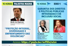 Programação do dia 21 da X Conferência Estadual dos Direitos da Criança e do Adolescente