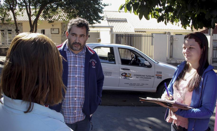 Conselho Tutelar de Umuarama Esq/Dir, conselheiro José Lourenço Lúcio Filho e conselheira Annie Cristine de Araújo.Foto: Ricardo Marajó/SEDS