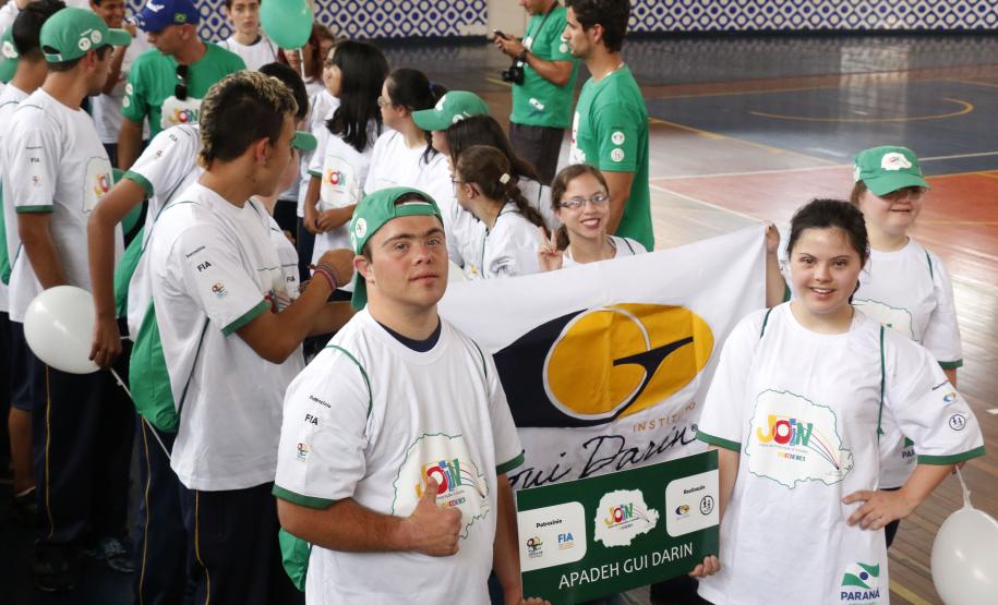 A secretária estadual da Família e Desenvolvimento Social, Letícia Raimundo, participou nesta segunda-feira (10), em Curitiba, da abertura dos Jogos da Integração e Inclusão (Join) Foto ? Ricardo Marajó/SEDS