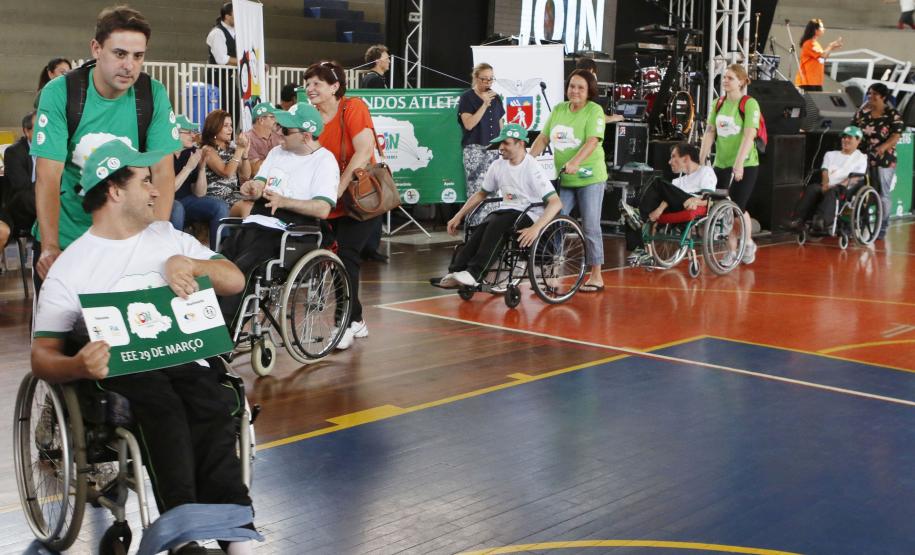Jogos da Integração e Inclusão reúne atletas em Curitiba A secretária estadual da Família e Desenvolvimento Social, Letícia Raimundo, participou nesta segunda-feira (10), em Curitiba, da abertura dos Jogos da Integração e Inclusão (Join) Foto ? Ricardo Marajó/SEDS
