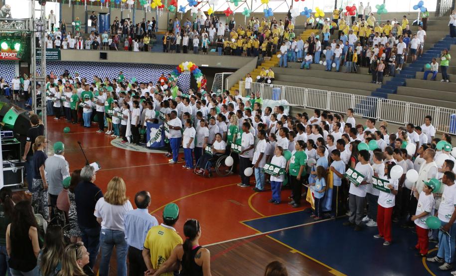 A secretária estadual da Família e Desenvolvimento Social, Letícia Raimundo, participou nesta segunda-feira (10), em Curitiba, da abertura dos Jogos da Integração e Inclusão (Join) Foto ? Ricardo Marajó/SEDS