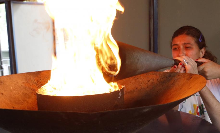 A secretária estadual da Família e Desenvolvimento Social, Letícia Raimundo, participou nesta segunda-feira (10), em Curitiba, da abertura dos Jogos da Integração e Inclusão (Join) Foto ? Ricardo Marajó/SEDS