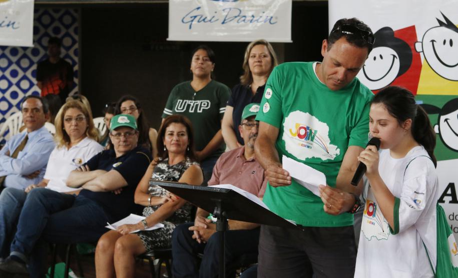 A secretária estadual da Família e Desenvolvimento Social, Letícia Raimundo, participou nesta segunda-feira (10), em Curitiba, da abertura dos Jogos da Integração e Inclusão (Join) Foto ? Ricardo Marajó/SEDS