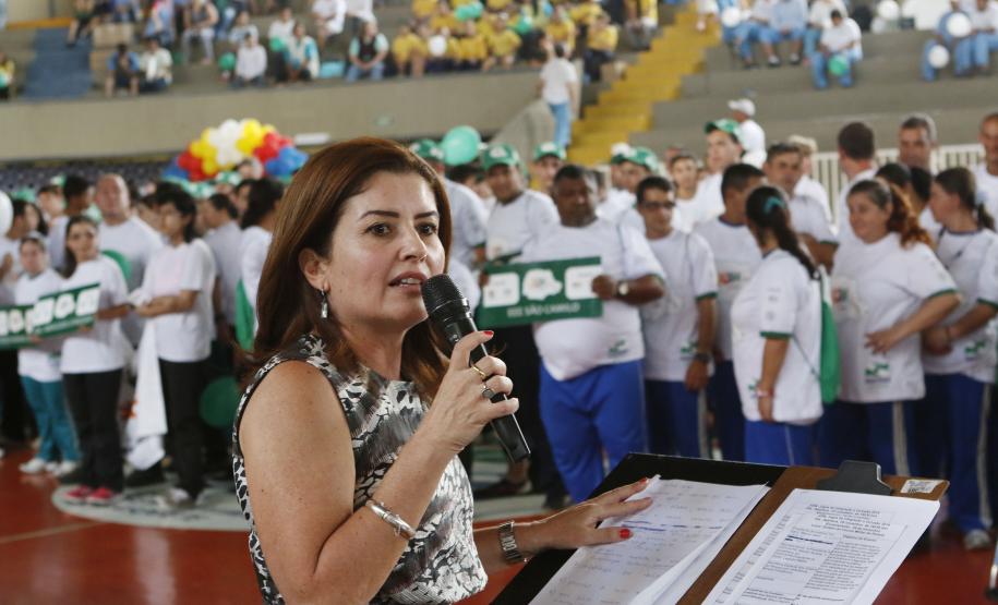 A secretária estadual da Família e Desenvolvimento Social, Letícia Raimundo, participou nesta segunda-feira (10), em Curitiba, da abertura dos Jogos da Integração e Inclusão (Join) Foto ? Ricardo Marajó/SEDS