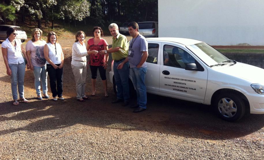 Automóvel e equipamentos de informática são entregues para o conselho tutelar de Vitorino