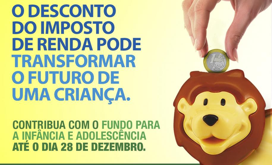 Contribuição do IR para projetos sociais pode ser feita até dia 28 Contribuição do IR para projetos sociais pode ser feita até dia 28