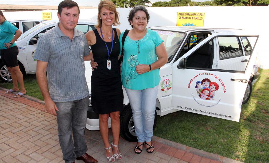 Fernanda Richa inaugura Cras em Munhoz de Melo e faz entrega de veículos para conselhos tutelares da região Foto: Rogério Machado/SEDS