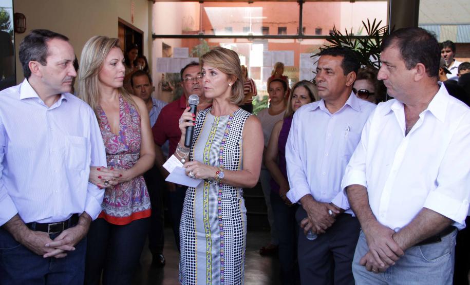 Fernanda Richa, Visita Bandeirantes, no Norte do estado, para fazer a entrega de um automóvel e equipamentos de informática para o conselho tutelar do municípioFoto: Rogério Machado/SEDS