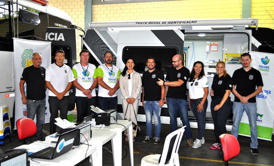 Projeto Criança e Adolescente Protegidos faz 160 carteiras de identidade no primeiro dia de Paraná Cidadão em Irati.Foto: SEJU
