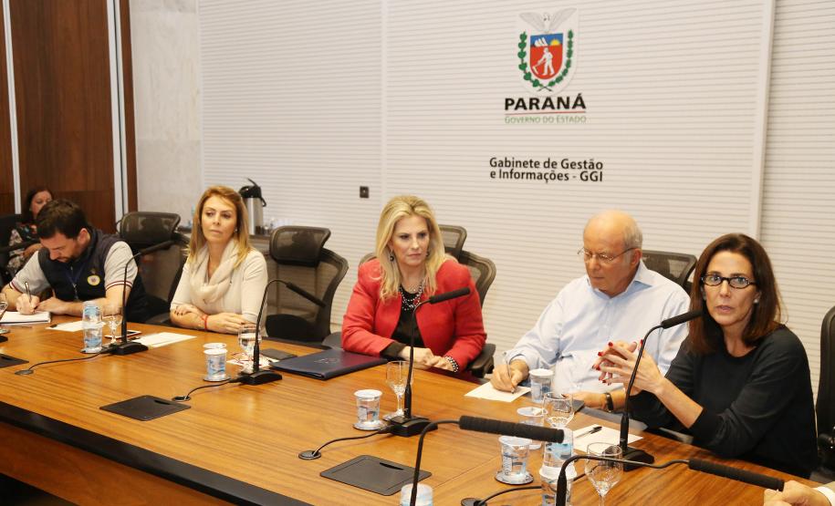 Secretária da Família e Desenvolvimento Social, Fernanda Richa, participa da reunião com Luciana Temer sobre Exploração e Abuso Sexual Infantil - Foto: Rogério Machado/SECS