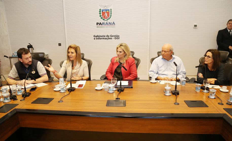 Secretária da Família e Desenvolvimento Social, Fernanda Richa, participa da reunião com Luciana Temer sobre Exploração e Abuso Sexual Infantil - Foto: Rogério Machado/SECS