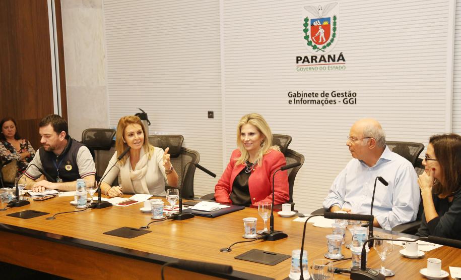 Secretária da Família e Desenvolvimento Social, Fernanda Richa, participa da reunião com Luciana Temer sobre Exploração e Abuso Sexual Infantil - Foto: Rogério Machado/SECS