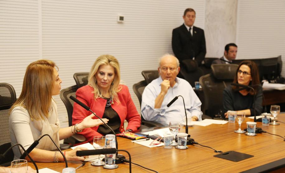 Secretária da Família e Desenvolvimento Social, Fernanda Richa, participa da reunião com Luciana Temer sobre Exploração e Abuso Sexual Infantil - Foto: Rogério Machado/SECS