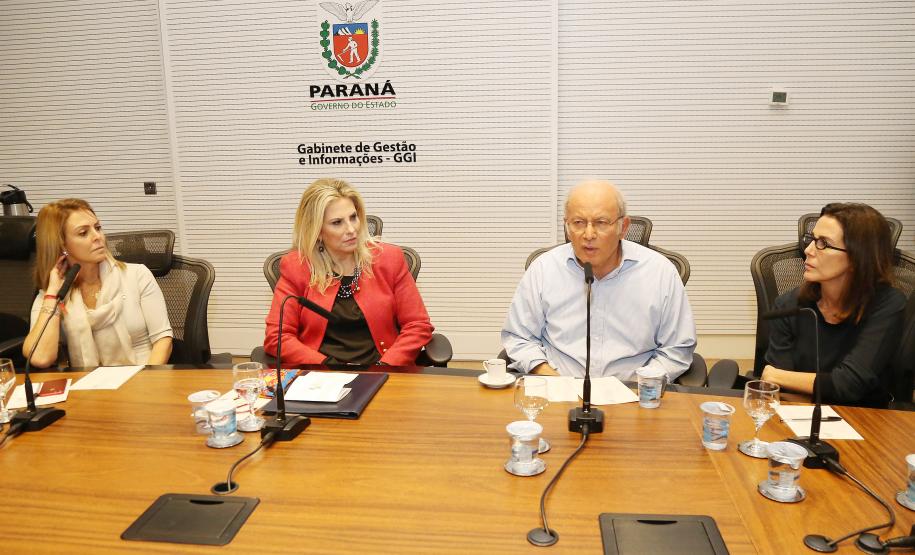 Secretária da Família e Desenvolvimento Social, Fernanda Richa, participa da reunião com Luciana Temer sobre Exploração e Abuso Sexual Infantil - Foto: Rogério Machado/SECS