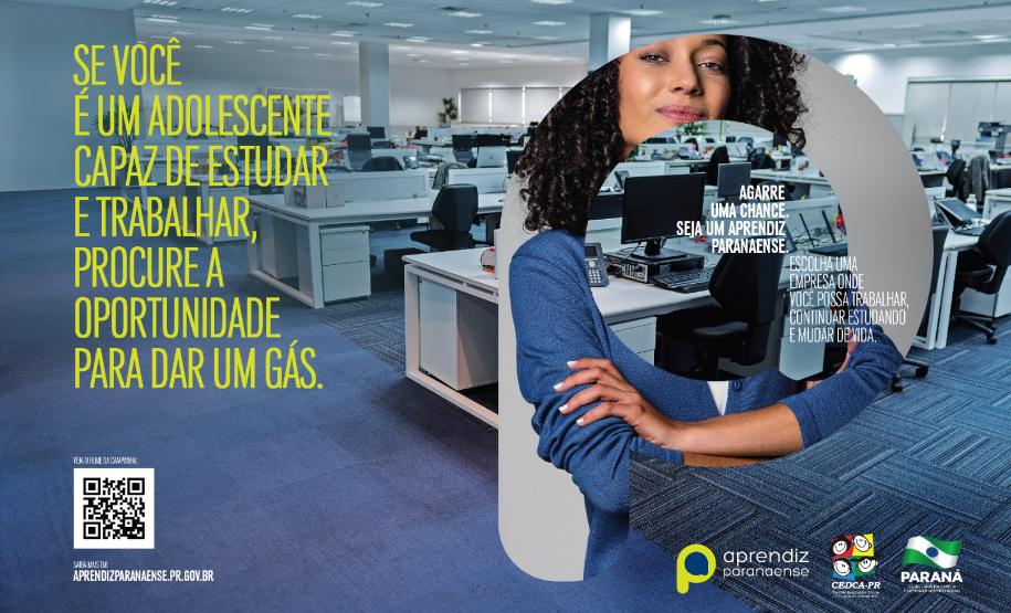 Empresas de médio e grande porte são o público-alvo da campanha Aprendiz Paranaense lançada pelo Governo do Paraná nesta segunda-feira (12). A ação tem o objetivo de estimular a aprendizagem legal e ampliar a contratação de adolescentes aprendizes em todo o Estado. Curitiba, 12/06/2017.Foto: Divulgação SEDS