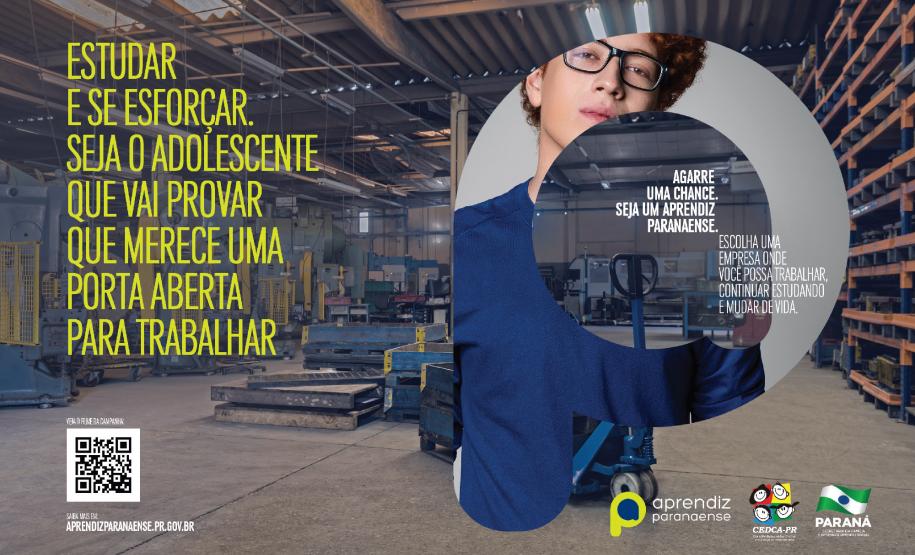 Empresas de médio e grande porte são o público-alvo da campanha Aprendiz Paranaense lançada pelo Governo do Paraná nesta segunda-feira (12). A ação tem o objetivo de estimular a aprendizagem legal e ampliar a contratação de adolescentes aprendizes em todo o Estado. Curitiba, 12/06/2017.Foto: Divulgação SEDS