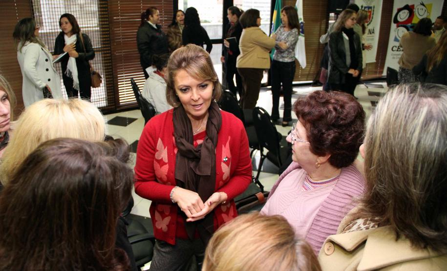 Secretária da Família e Desenvolvimento Social, Fernanda Richa, participou da posse dos novos conselheiros, indicados pela sociedade civil, do Conselho Estadual dos Direitos da Criança e do Adolescente (Cedca).Foto:Rogério Machado/SEDS